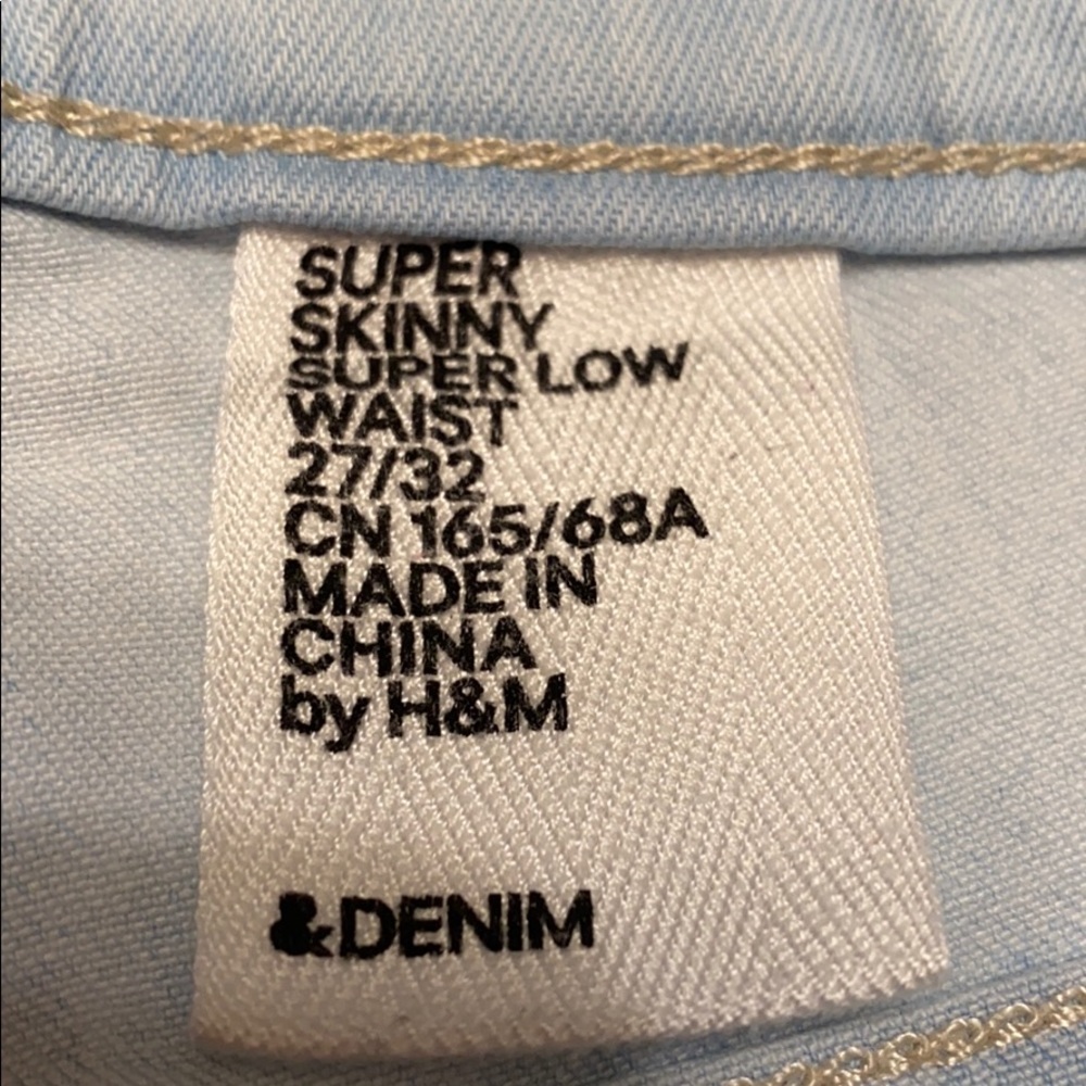 Denim super skinny super low waist jeans - Picture 6 of 6